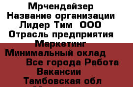 Мрчендайзер › Название организации ­ Лидер Тим, ООО › Отрасль предприятия ­ Маркетинг › Минимальный оклад ­ 23 500 - Все города Работа » Вакансии   . Тамбовская обл.,Моршанск г.